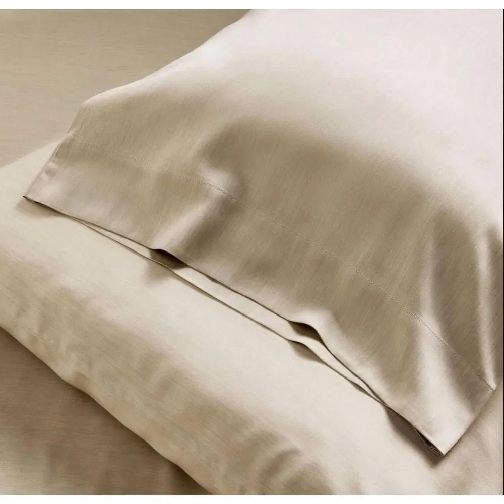 Casaluna Blissful Pillowcases - Set of 2 - King Size - Olive Green - 400 TC